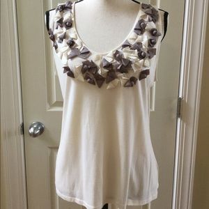 Talbots sleeveless knit top